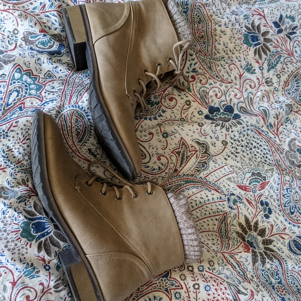 Tan Booties - Picture 2 of 3